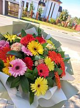 Букет цветов из:  Герберы #REPLACE_PRED# Киришах